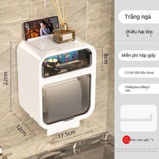 Hộp Đựng Giấy Vệ Sinh 2 Tầng Cao Cấp Hộp Đựng Giấy Hộp Giấy Vệ Sinh Có Kệ Để Điện Thoại