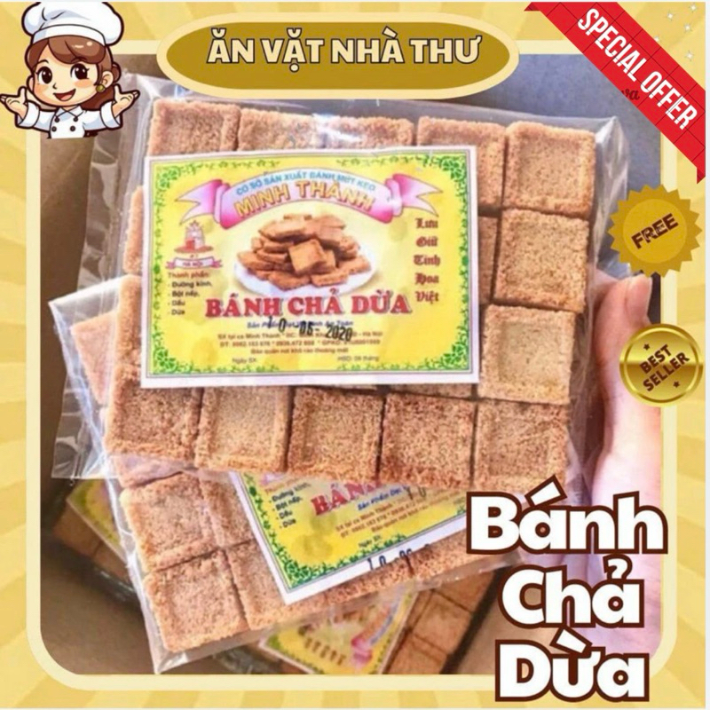 Bánh chả dừa Minh Thành (gói 20 miếng)