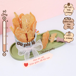 Phi Lê Gà Sấy Khô Doggo Giòn Mềm Giàu Protein Không Chất Bảo Quản Treat Bánh Thưởng Cho Chó Thú Cưng
