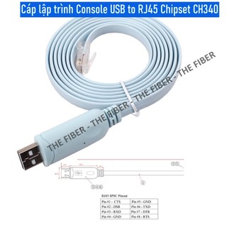 Cáp lập trình Console USB to RJ45 Chipset CH340
