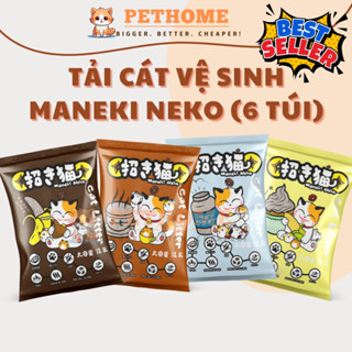 [Tải 6 Túi] Cát Vệ Sinh Cho Mèo Cát Nhật Maneki Neko Túi 9L