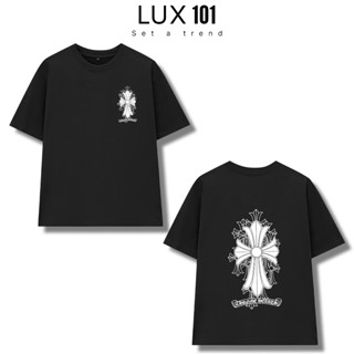 Áo Thun Chrome Heart DS02 Nam Nữ Unisex Form Rộng Oversize Cotton Cổ Tròn Tay Lỡ LUX101