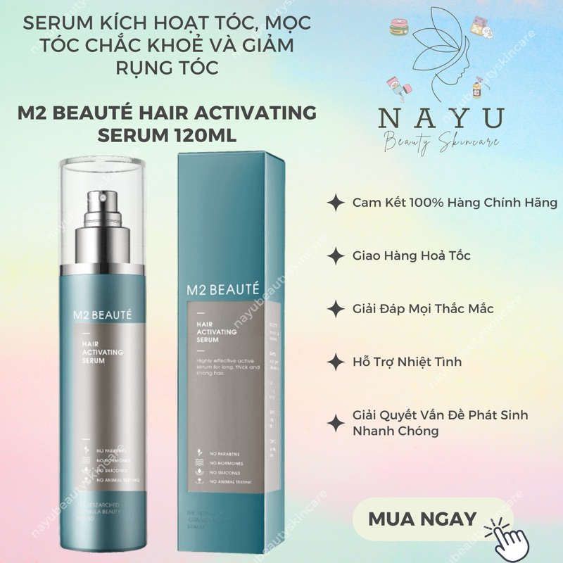 [CÓ BILL] SERUM KÍCH HOẠT TÓC, MỌC TÓC CHẮC KHOẺ VÀ GIẢM RỤNG TÓC M2 BEAUTÉ HAIR ACTIVATING SERUM 12