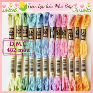 Chỉ Thêu DMC Pháp (Hàng Chính Hãng) lẻ 1 Tép Inbox Chọn Màu (482 mã màu)