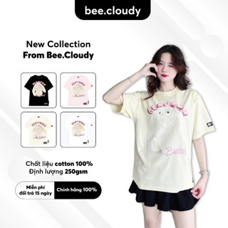 [ Hỏa tốc  ] Áo thun nữ nam unisex tay lỡ phông local brand form rộng teen cổ tròn oversize CLOUDZY JELLY CAT