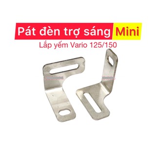Pát đèn mini vario - yếm xe- INOX 304 không gỉ - Pad lắp gắn trợ sáng L4x M60 ultra kz40 cx80 gương cầu gc pass  pat