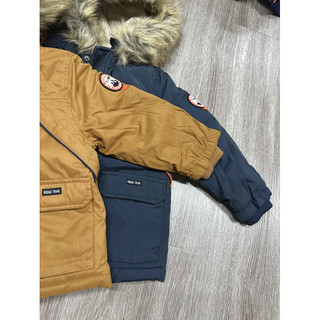 Áo khoác parka lót lông bé trai sz 1-6y form nhỏ