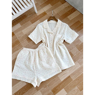 xô muslin-pijama đùi