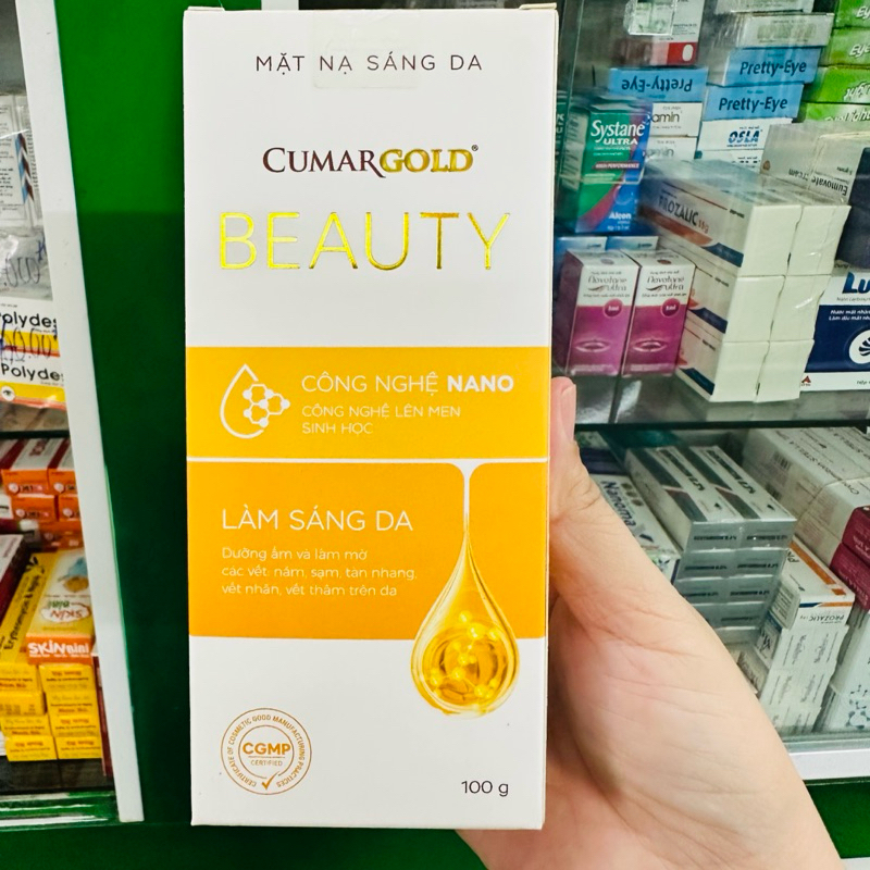 Mặt Nạ Sáng Da Cumargold Beauty-Dưỡng sáng,mờ vết nám,tàn nhang