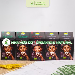 Combo 5 hộp trà Shan tuyết hữu cơ FinHo Hà Giang- Làm Quà Tặng nhân dịp lễ tết trung thu  (trà xanh - đen - hồng trà)