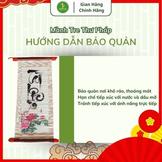 Mành Tre Thư Pháp Trang Trí Decor Bền Đẹp Nhiều Mẫu Chữ Vạn Sự Như Ý Tài Lộc 25x50cm