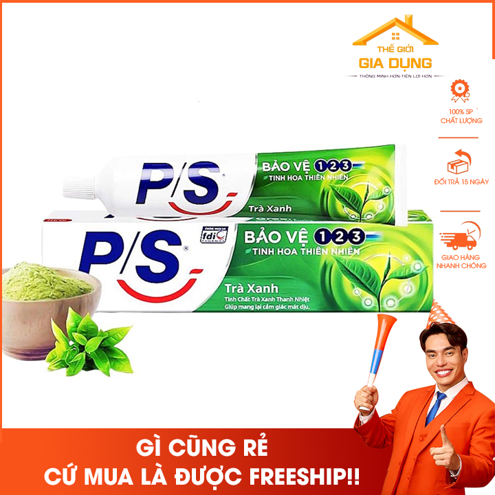 Kem đánh răng PS trà xanh thơm mát 180g