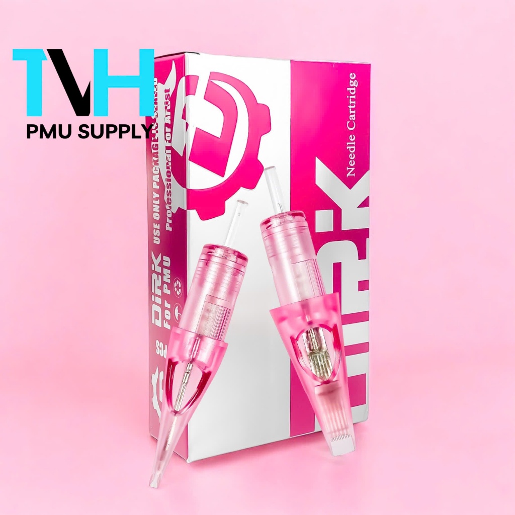  Kim Pen DIRK  DIRIK  Màu Hồng Hộp 20 Cây Sử Dụng Cho Máy Phun Xăm Thẩm Mỹ Và Tattoo - DCPX TVH 