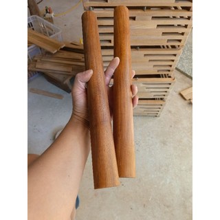 thanh gỗ tròn decor,con lăn gỗ,cây đập đá.rộng 4cm(gỗ thịt)