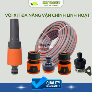 Bộ vòi xịt nước tưới cây, rửa xe MAYGARDEN VPA201 kèm ống dẫn nước 3 lớp và pk, vòi xịt rửa sân vườn