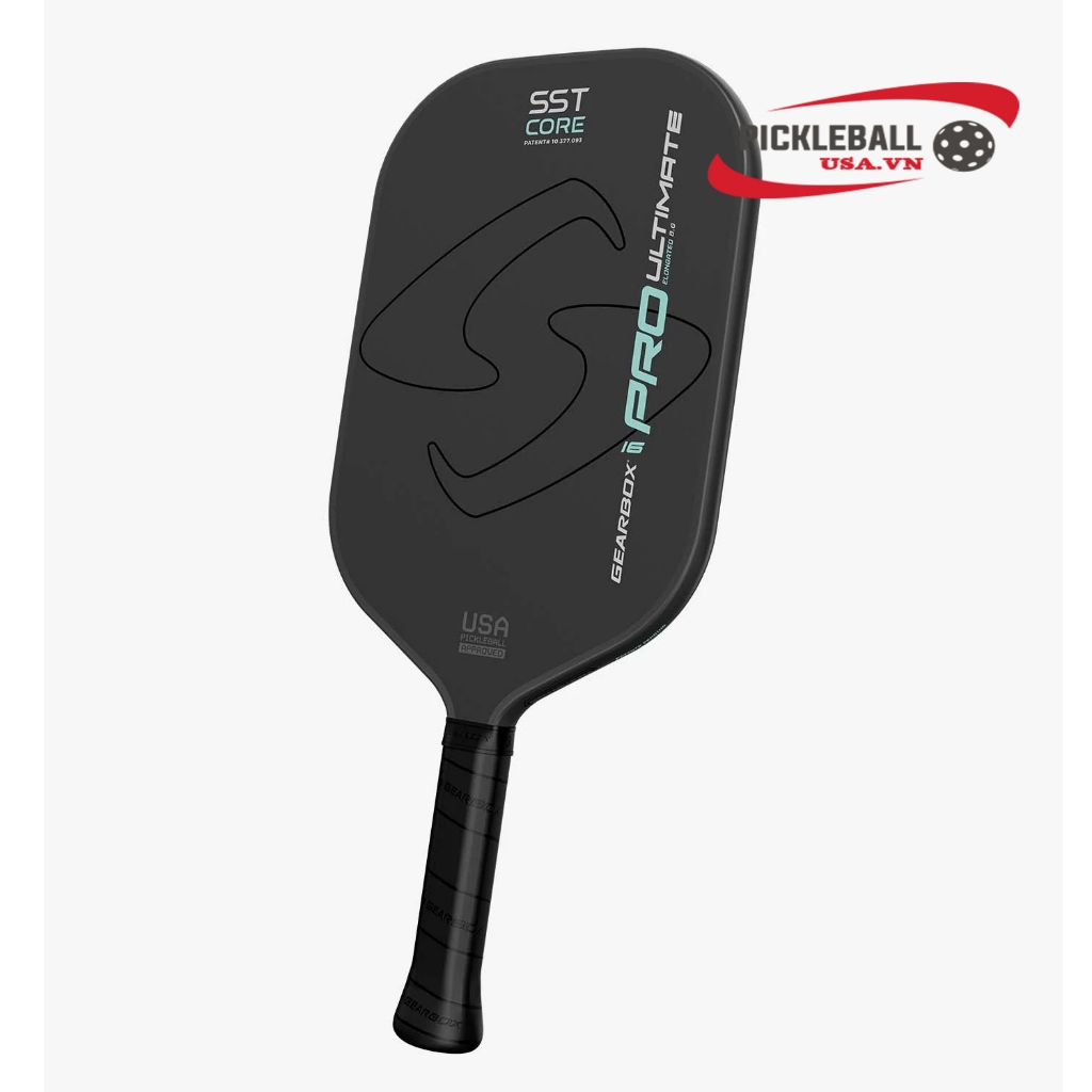 Vợt Pickleball GEARBOX Pro Ultimate Elongated 16mm - Nhập khẩu và bảo hành chính hãng