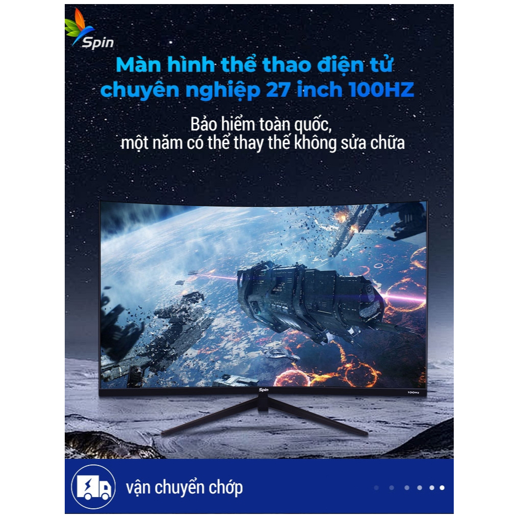 Màn hình LCD Spin 24inch độ phân giải cao không viền  27inch Full HD cổng HDMI kết nối với laptop | BigBuy360 - bigbuy360.vn