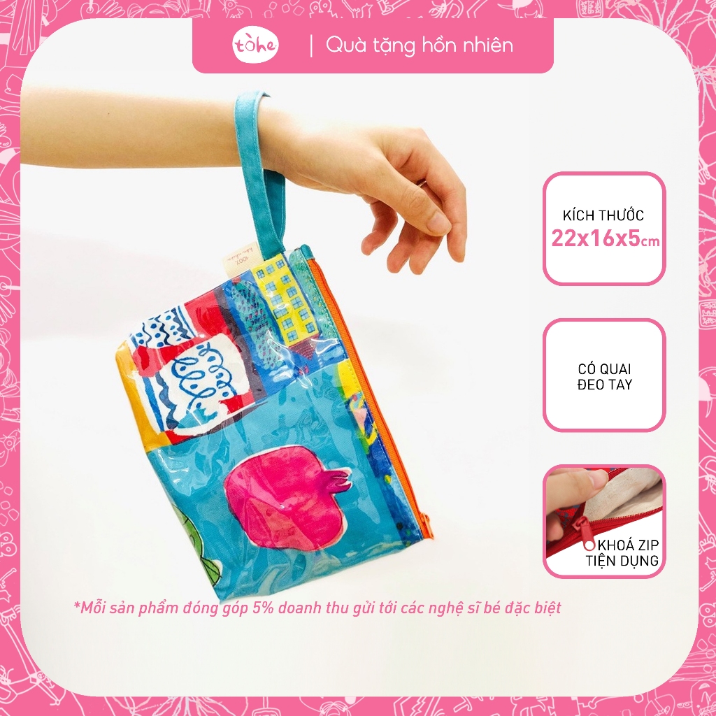Ví đựng mỹ phẩm chống nước Tòhe dùng đựng mỹ phẩm, điện thoại, chìa khóa, đi chơi, đi du lịch, làm quà tặng