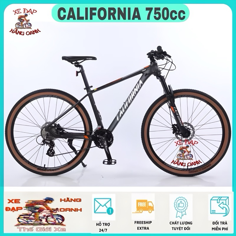 Xe đạp thể thao California 750cc 27,5inch - Khung Nhôm - Phanh dầu - Trục Rỗng