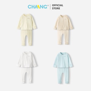 [CHAANG 0-6M] Bộ quần áo dài cúc giữa tích hợp bao tay bao chân sơ sinh thu đông Forest Chaang