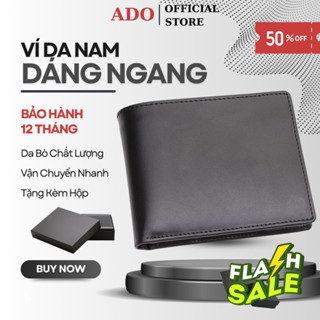 Ví Nam Da Thật Đẹp Kiểu Ngang | Bóp Da Bò Đựng Tiền, Thẻ Mini Phối Thắt Lưng | TRONBO ado_official