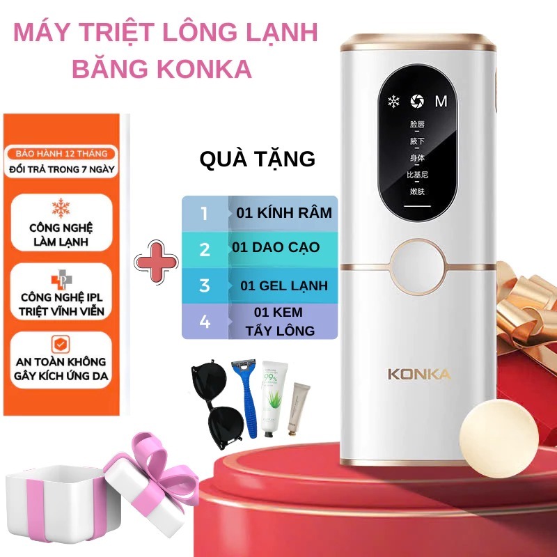 Máy Triệt Lông Axiao grocery business Cầm Tay Đa Năng Máy Triệt Lông 2 Chế Độ Triệt Nóng Triệt Lạnh