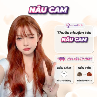  Thuốc nhuộm tóc Màu Nâu Cam - Lên Từ Nền Tóc Nâu Không Tẩy - Minzihair Minzihair HCM 