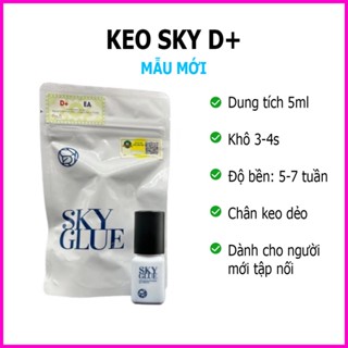 Keo nối mi sky D+, keo khô chậm dành cho người mới học nối