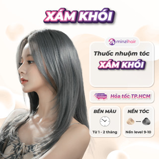  Thuốc nhuộm tóc Màu Xám Khói - Cần Tẩy Tóc Nâng Tone Mạnh - Minzihair Minzihair HCM 