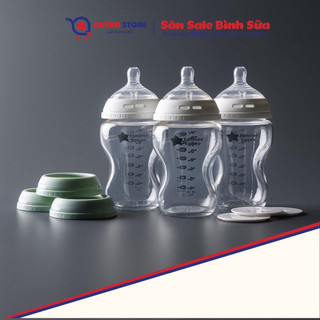  Tổng hợp các mẫu bình thuỷ tinh Tommee Tippee Full set - Full box  Núm Âu số 1  