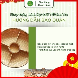 Khay Đựng Bánh Kẹo Mứt Tết Đan Tre Thủ Công Đơn Giản Truyền Thống Chất Lượng Cao