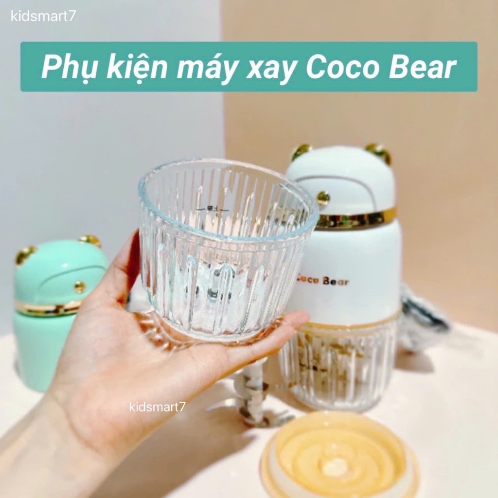 Cối thủy tinh thay thế máy xay Coco Bear