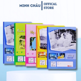 Vở kẻ ngang hồng hà pupil - bốn mùa 1004 72 trang