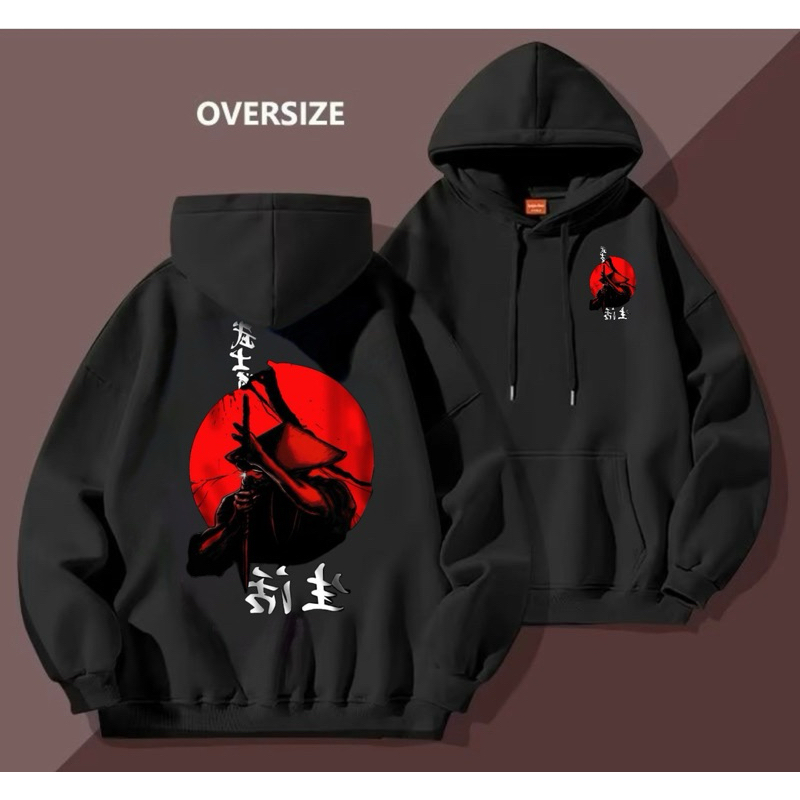 Hoodie Oversize/ Áo Khoác Hoodie Zip Form Rộng Unisex Samurai Chất Nỉ Dày Có Bigsize S-4XL