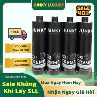 Oxy trợ nhuộm siêu dưỡng JUNKY 3% 6% 9% 12% chống rát 1000ml