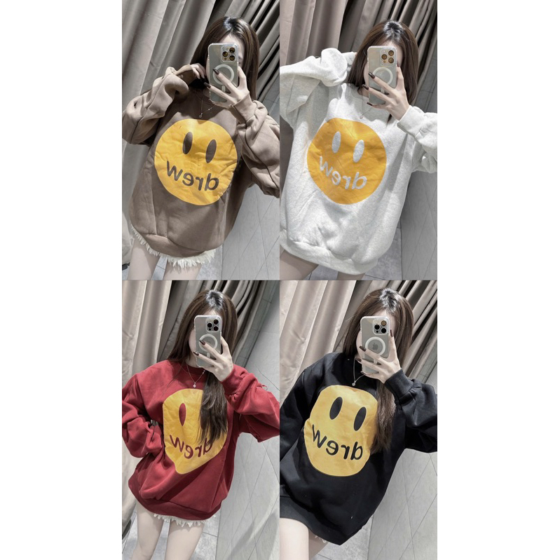 Áo sweater nam nữ nỉ bông cao cấp cổ tròn d.re hàng new full team mác hotrtend 2024