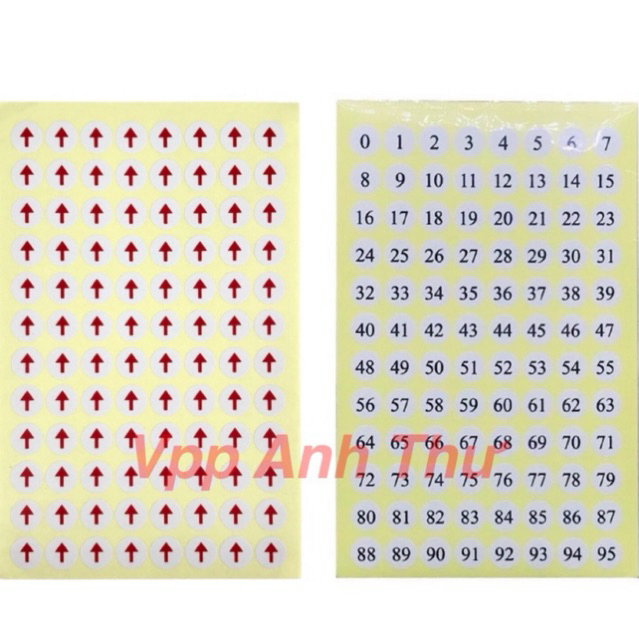 COMBO 2x GIẤY DÁN TOMY SỐ 0-95