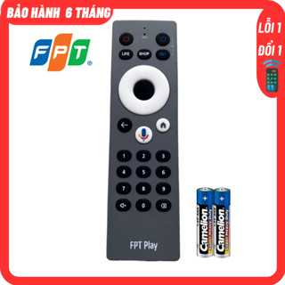 Điều khiển Tivi đầu thu FPT Play Box giọng nói mẫu Xám,kèm Pin Remote tivi