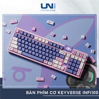 ( HÀNG SẴN) - Bàn phím cơ không dây KEYVERSE INFI100 - Case nhôm, 3 mode kết nối - UNI OFFICIAL STORE