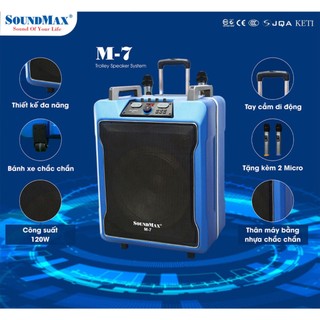 Loa du lịch soundmax m7 - hàng chính hãng