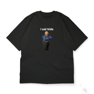 Áo thun unisex nam nữ I IEAT KIDS MEME FUNNY HÀI HƯỚC Áo phông ngắn tay cổ tròn co dãn 2 chiều mùa hè ta063 - 352 Store