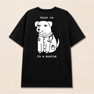 Áo thun unisex nam nữ TRUST ME IM A DOGTOR Áo phông ngắn tay hài hước cổ tròn thoáng mát co dãn ta065 - 352 Store
