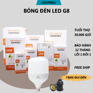 Bóng Led Trụ Nhôm 5W 10W 15W 20W 30W 40W 50W Siêu Sáng, Siêu Bền, Siêu Tiết Kiệm Điện, Siêu Rẻ G8-ALULED