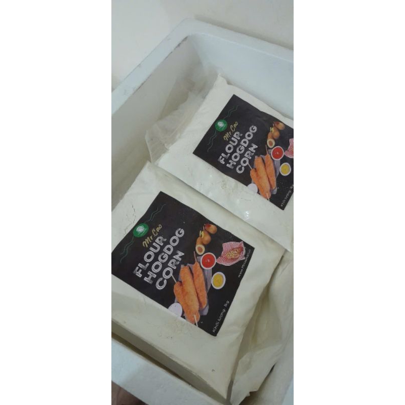 Bột làm hotdog hàn quốc, bột làm phô mai que túi 1kg