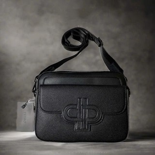 Túi đeo chéo nam Pedro cao cấp - Túi da đen thời trang sang trọng