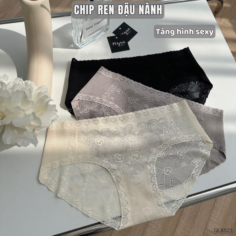 Quần lót ren Myna Bra Organic cao cấp QL8523