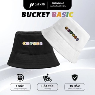 Mũ bucket trơn vành cụp RECKLESS CAPMAN, nón bo tròn unisex nam nữ CM65