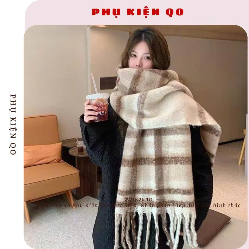 KHĂN CHOÀNG CỔ LEN LÔNG MỊN SIÊU ẤM HỌA TIẾT CARO PHỐI MÀU ĐA DẠNG PHONG CÁCH HÀN QUỐC MÙA ĐÔNG K62D | BigBuy360 - bigbuy360.vn