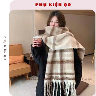  KHĂN CHOÀNG CỔ LEN LÔNG MỊN SIÊU ẤM HỌA TIẾT CARO PHỐI MÀU ĐA DẠNG PHONG CÁCH HÀN QUỐC MÙA ĐÔNG K62D 