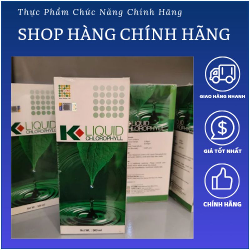Nước Diệp Lục Klink Liquid Chlorophyll nhập khẩu Malaysia 500ml.